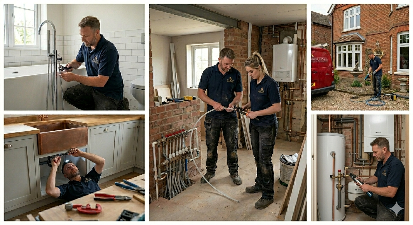 Local tradespeople at work